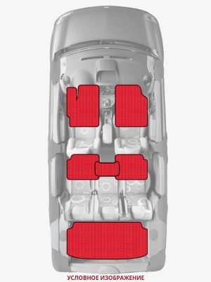 ЭВА коврики «Queen Lux» комплект для Dodge Charger SRT8