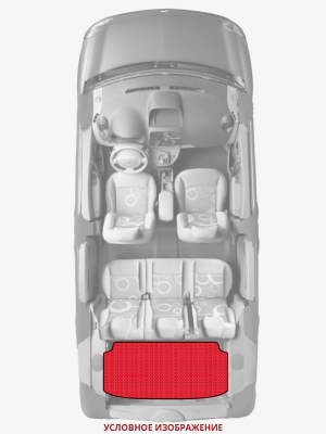 ЭВА коврики «Queen Lux» багажник для Dodge Ram Van (1G)